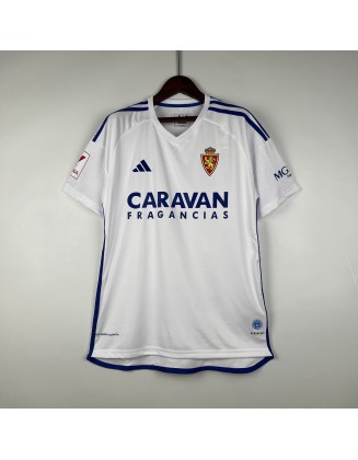 23/24 Real Zaragoza Home Football Shirt 