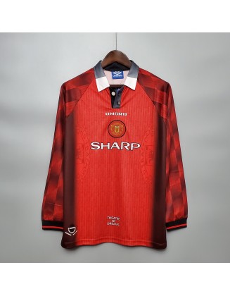 Maillot Manchester United 1996 Rétro Manches Longues